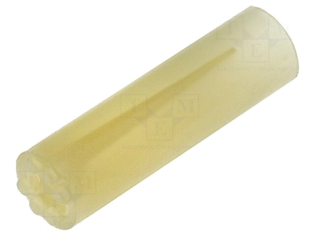 Afstandbus; LED; Øext: 5mm; ØLED: 5mm; L: 6,1mm; natuurlijk; UL94V-2 Afstandbus; LED; Øext: 5mm; ØLED: 5mm; L: 6,1mm; natuurlijk; UL94V-2